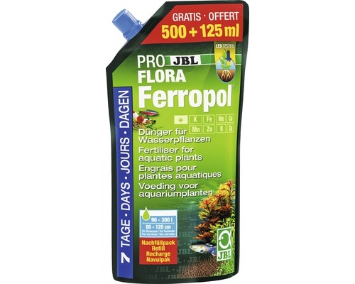 JBL Rostlinné hnojivo ProFlora Ferropol Refill, 500 + 125 ml