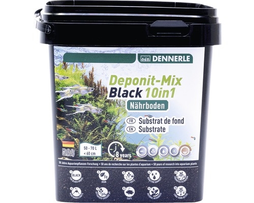DENNERLE Výživový substrát Deponit-Mix Black 10in1, 2,4kg