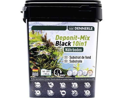 DENNERLE Výživový substrát Deponit-Mix Black 10in1, 9,6kg