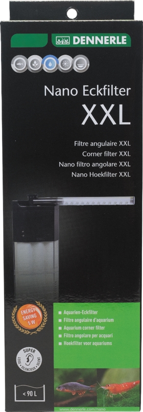 DENNERLE Vnitřní filtr pro mini akvária Nano Eckfilter XXL