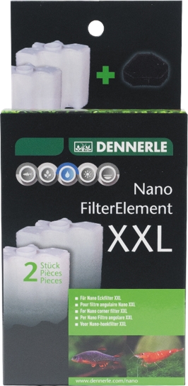 DENNERLE Nano Filterelement XXL, 2er