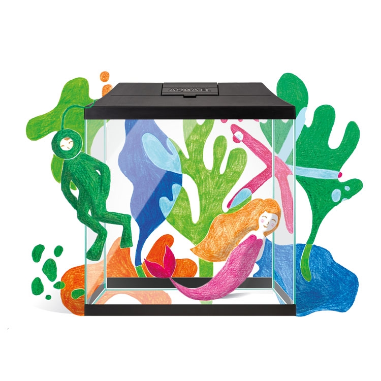 AQUAEL Akvarijní set LEDDY MINI 30, černý, 12.6l