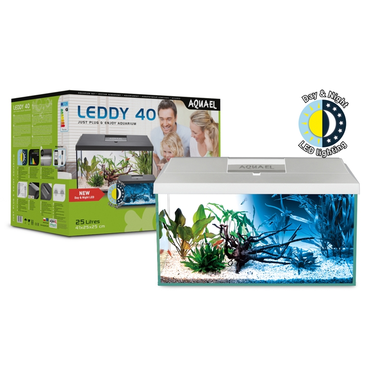 Aquael LEDDY D&N Aquarium SET D&N 40 WHITE, 25l