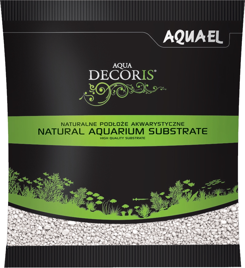 AQUAEL písek Aqua Decoris, 1kg, 2-3 mm, bílý