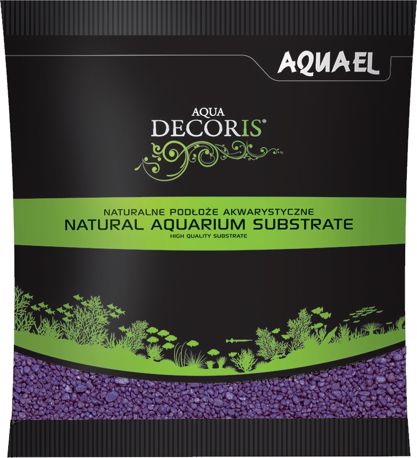 AQUAEL písek Aqua Decoris, 1kg, 2-3 mm, fialový