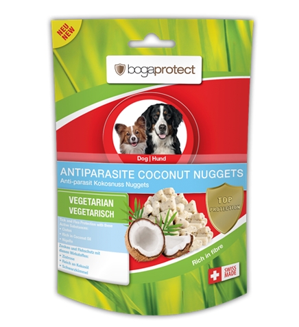 BOGAR Bogaprotect ANTIPARASITE COCONUT NUGGETS, pro psy, 100g