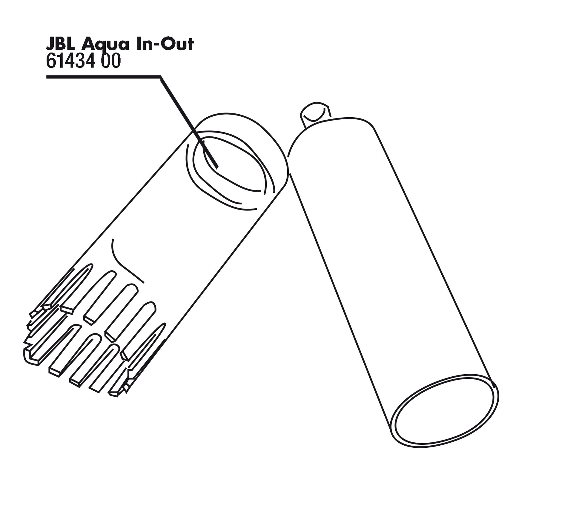 JBL Čistící trubice Aqua In-Out, 2 ks
