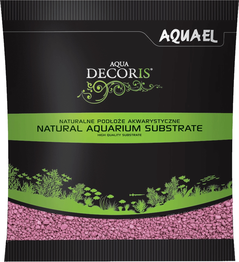 Aquael Aqua Decoris Lilac roses 2-3mm 1kg, písek dekorační