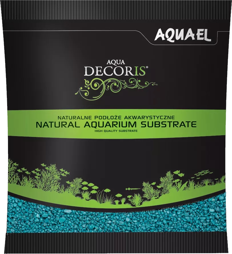 Aquael Aqua Decoris Turquoise 2-3mm 1kg, písek dekorační