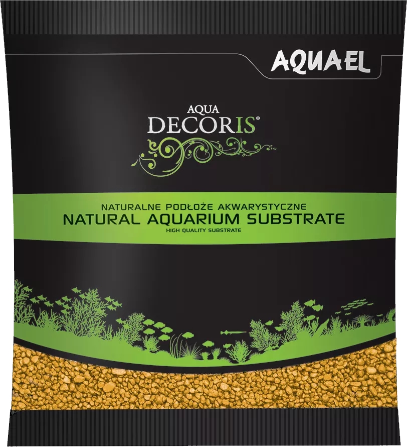Aquael Aqua Decoris Yellow 2-3mm 1kg, písek dekorační