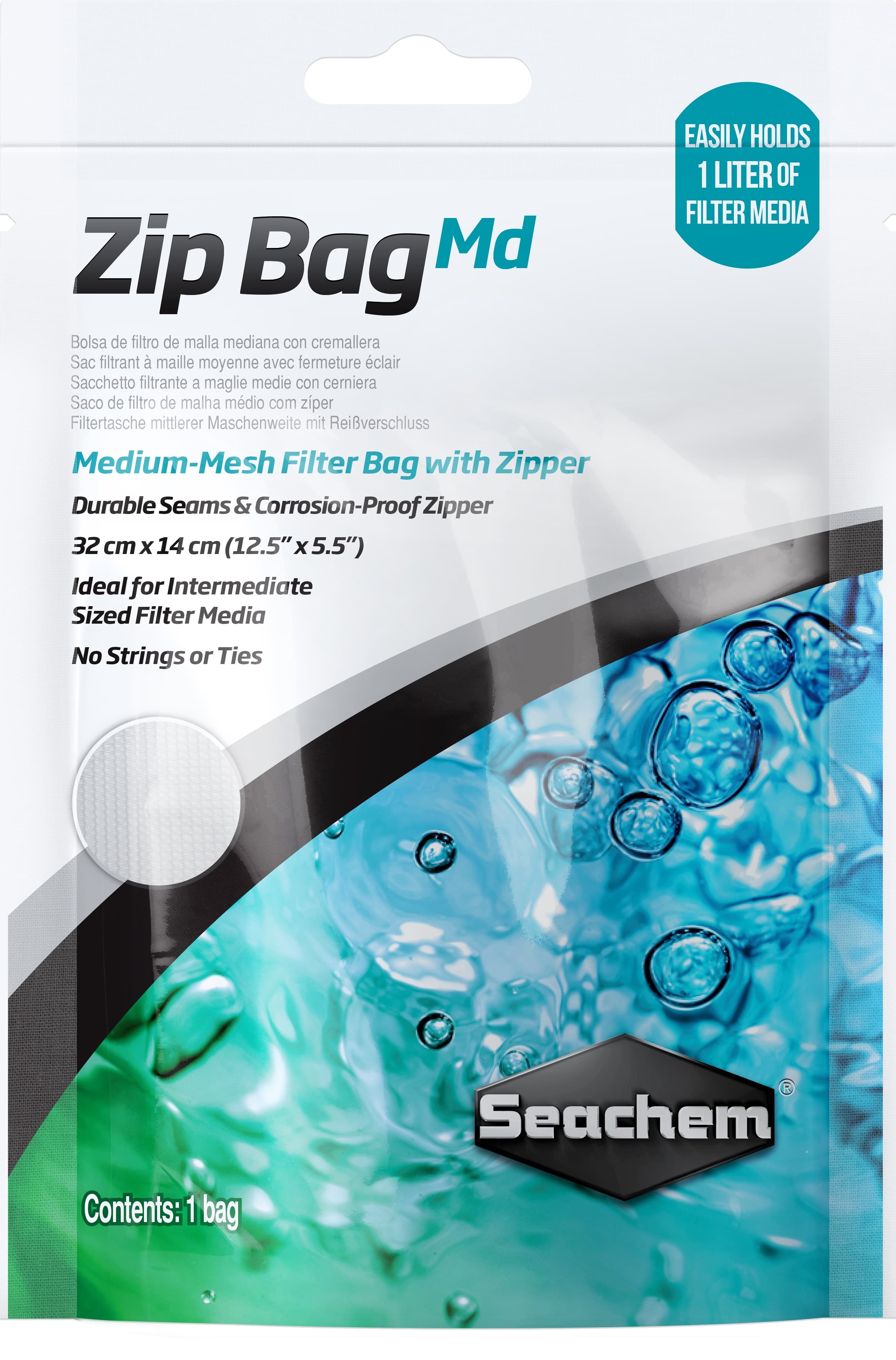 SEACHEM Zip Bag 32x14 cm, 1 l