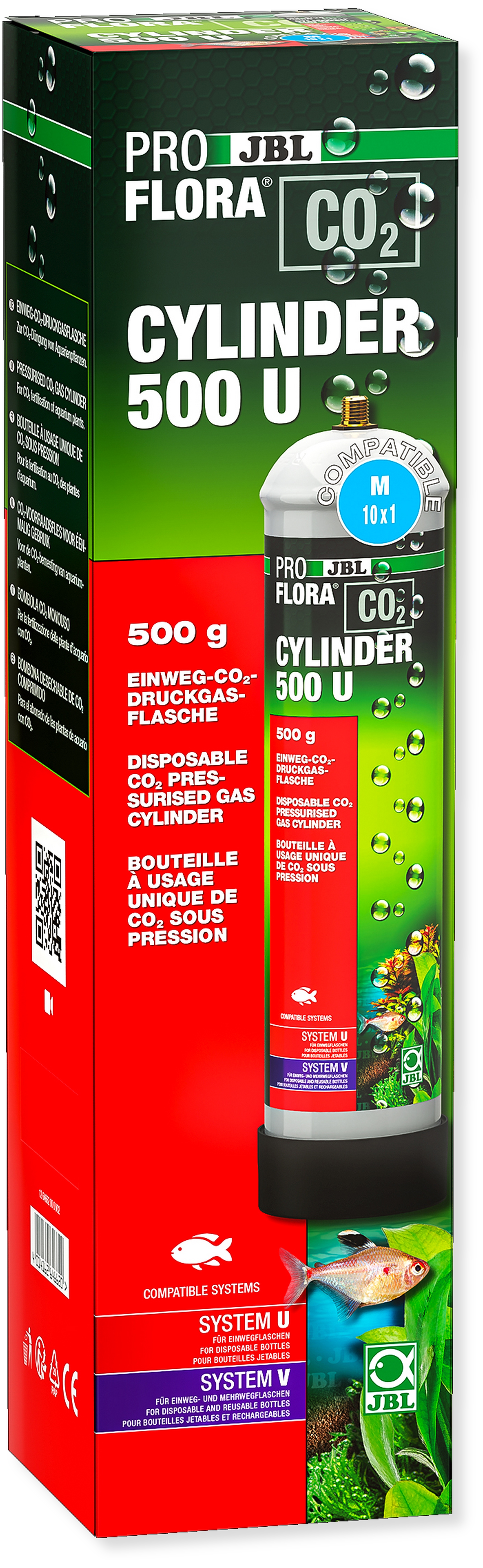 JBL Jednorázová láhev PROFLORA CO2 CYLINDER 500 U