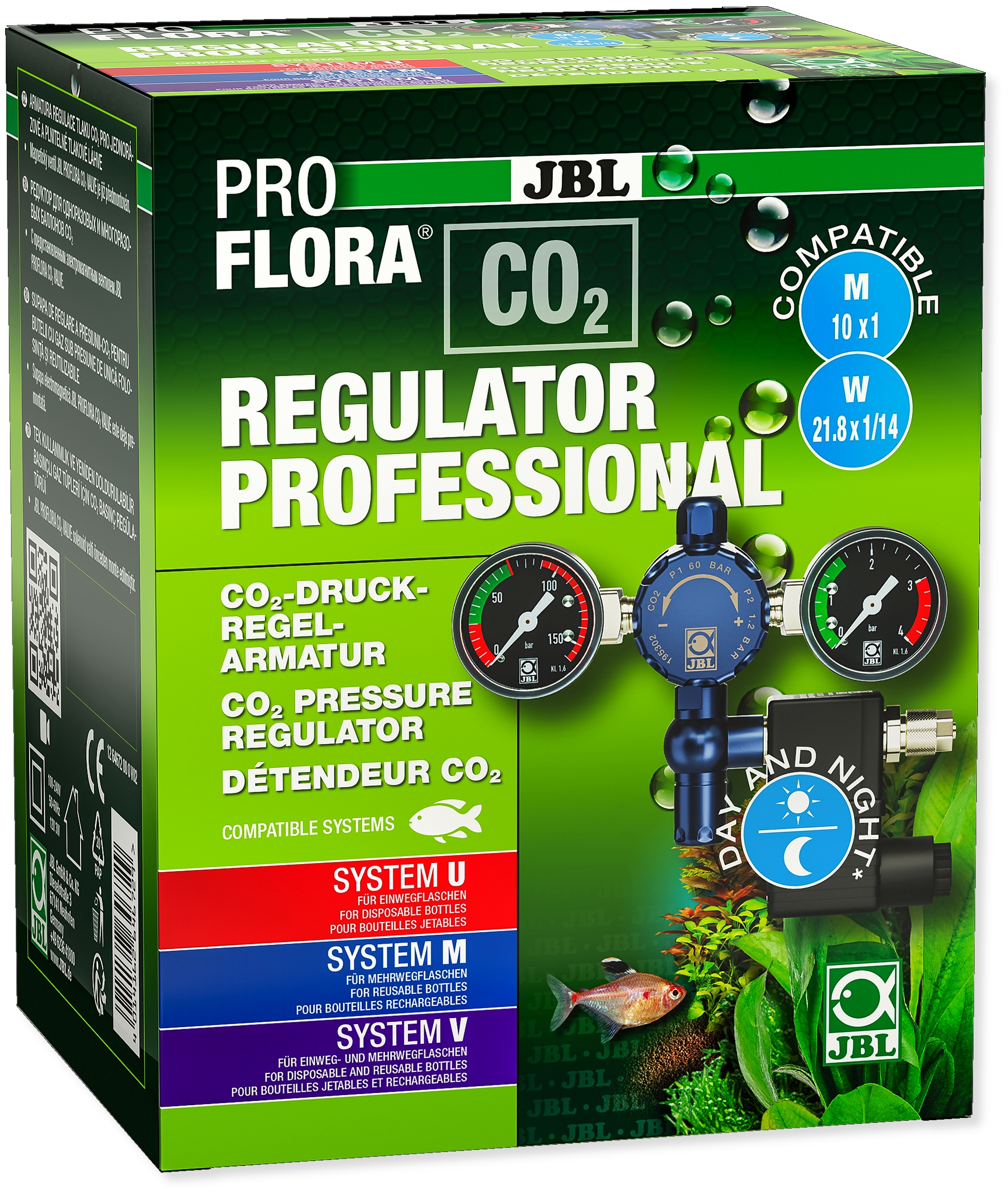 JBL Regulátor tlaku PROFLORA CO2 REGULATOR PROFESSIONAL