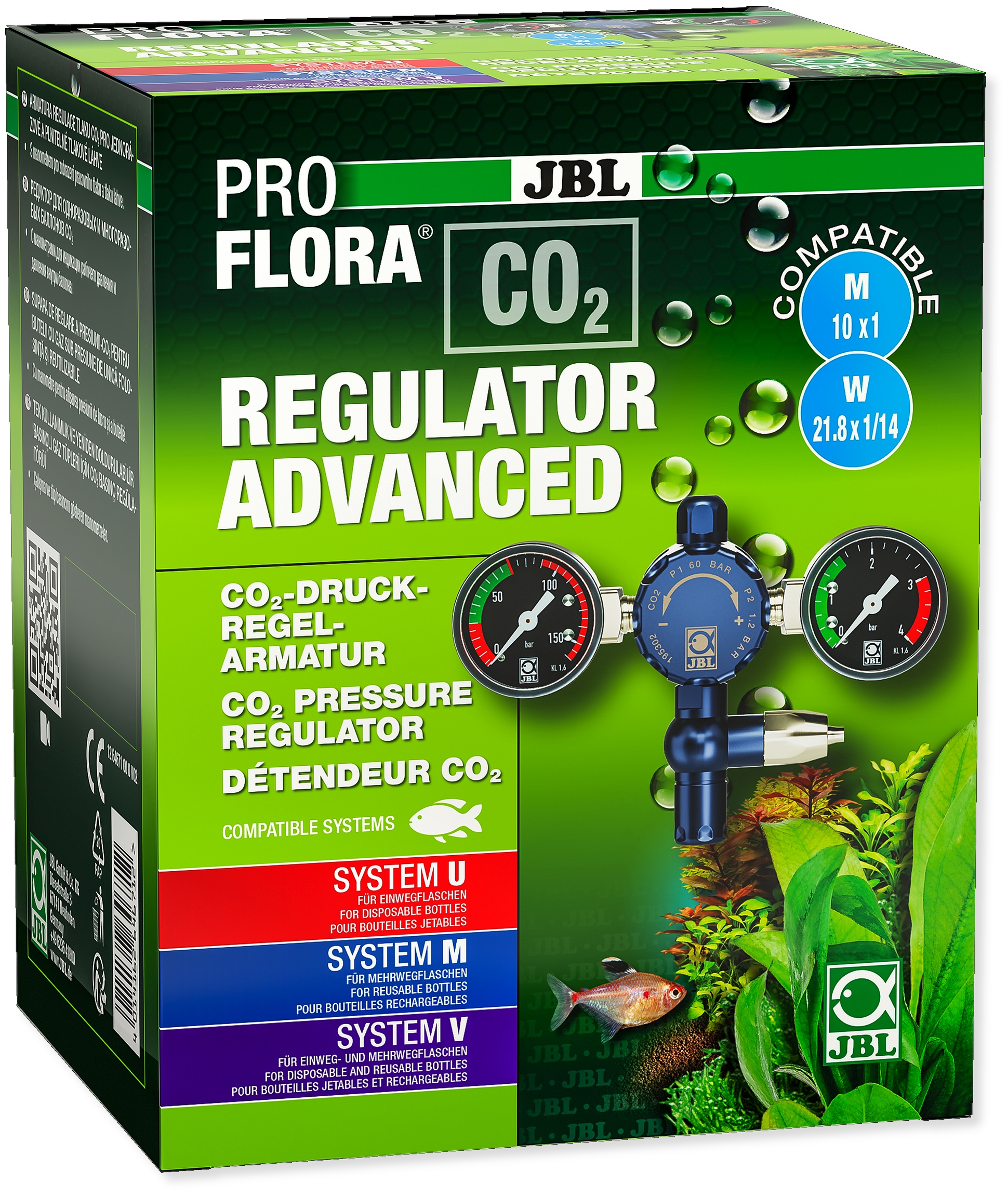 JBL Regulátor tlaku PROFLORA CO2 REGULATOR ADVANCED