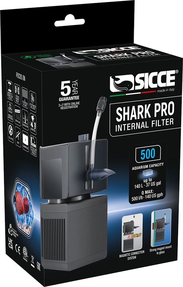 SICCE Vnitřní filtr SHARK PRO 500 do 140 l