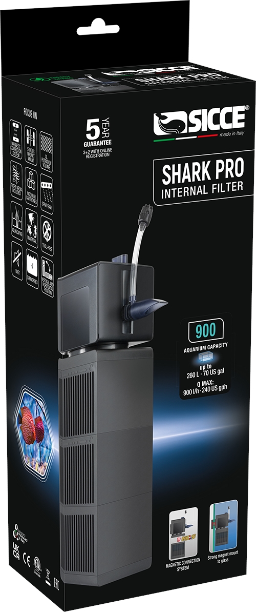SICCE Vnitřní filtr SHARK PRO 900 do 260 l