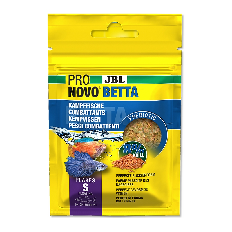 JBL Krmivo ProNovo Betta Flakes S, 20 ml