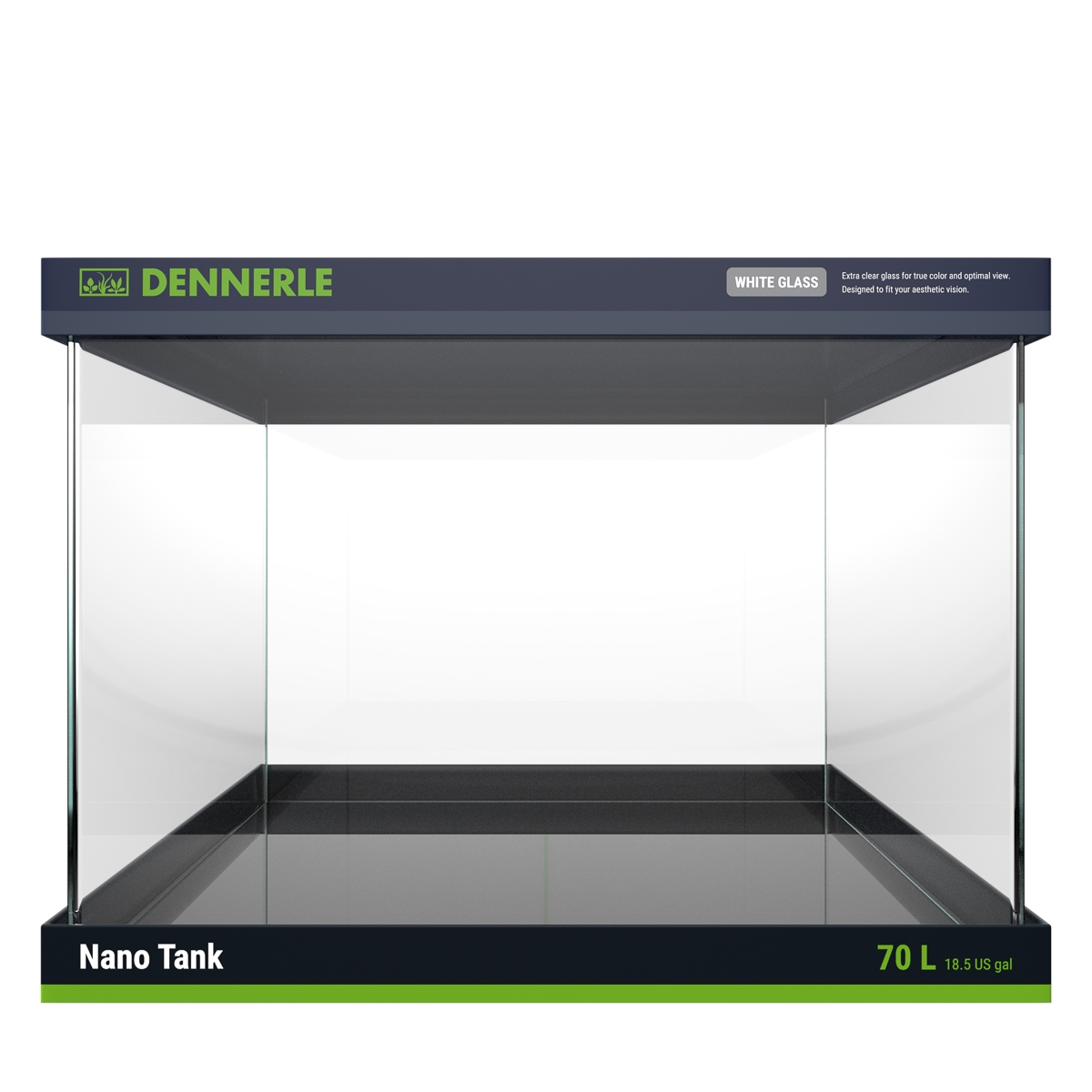 DENNERLE Akvárium Nano Tank White Glass, 70L