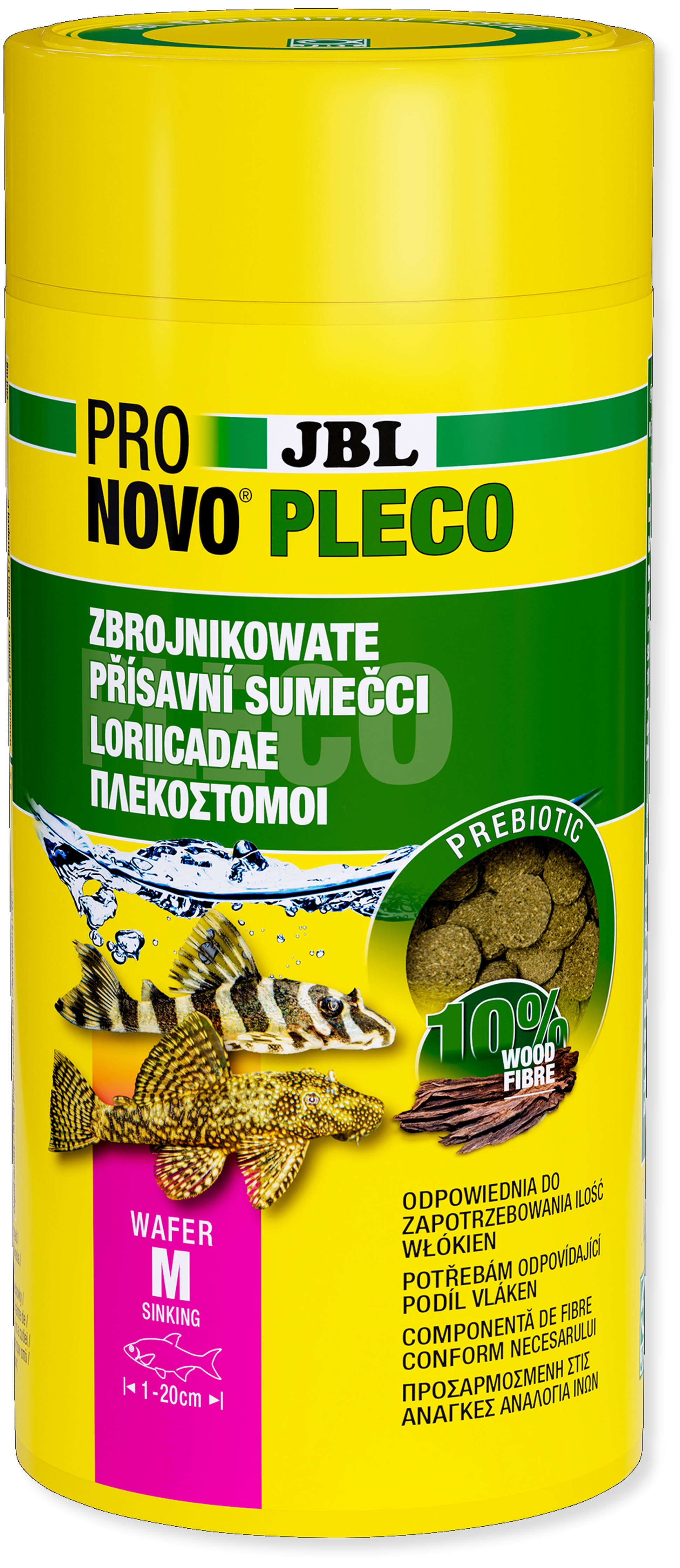 JBL Hlavní krmivo PRONOVO PLECO WAFER M, 1000 ml