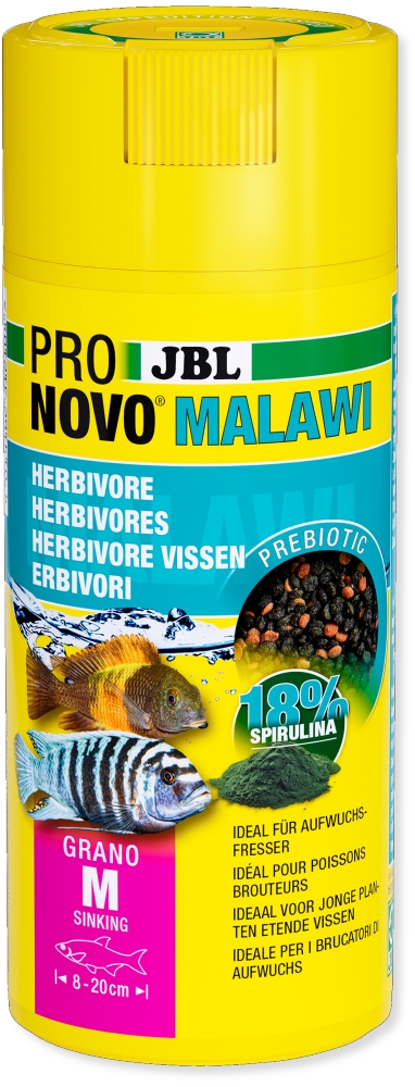 JBL Krmivo ProNovo Malawi Grano M, 250ml