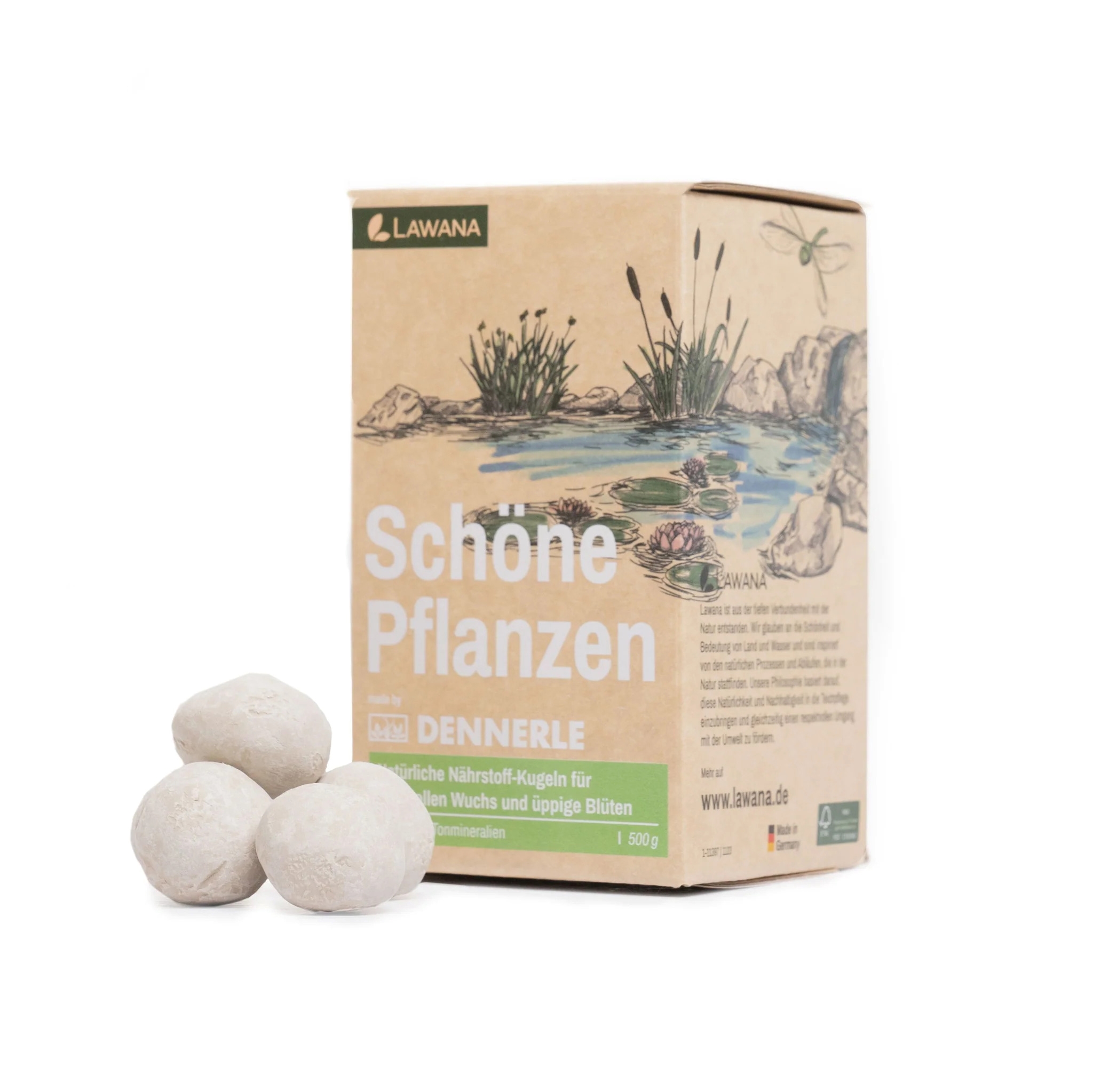LAWANA Schöne Pflanzen, hnojící kuličky, 500 g, 25 ks