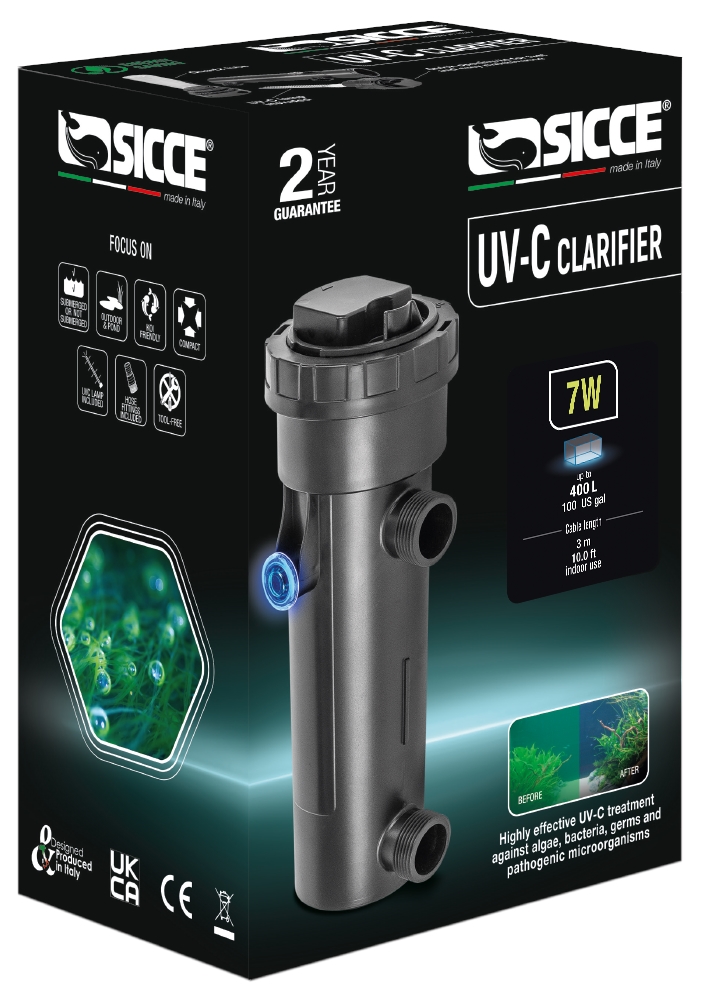SICCE Sterilizátor UV-C Clarifier, 7W