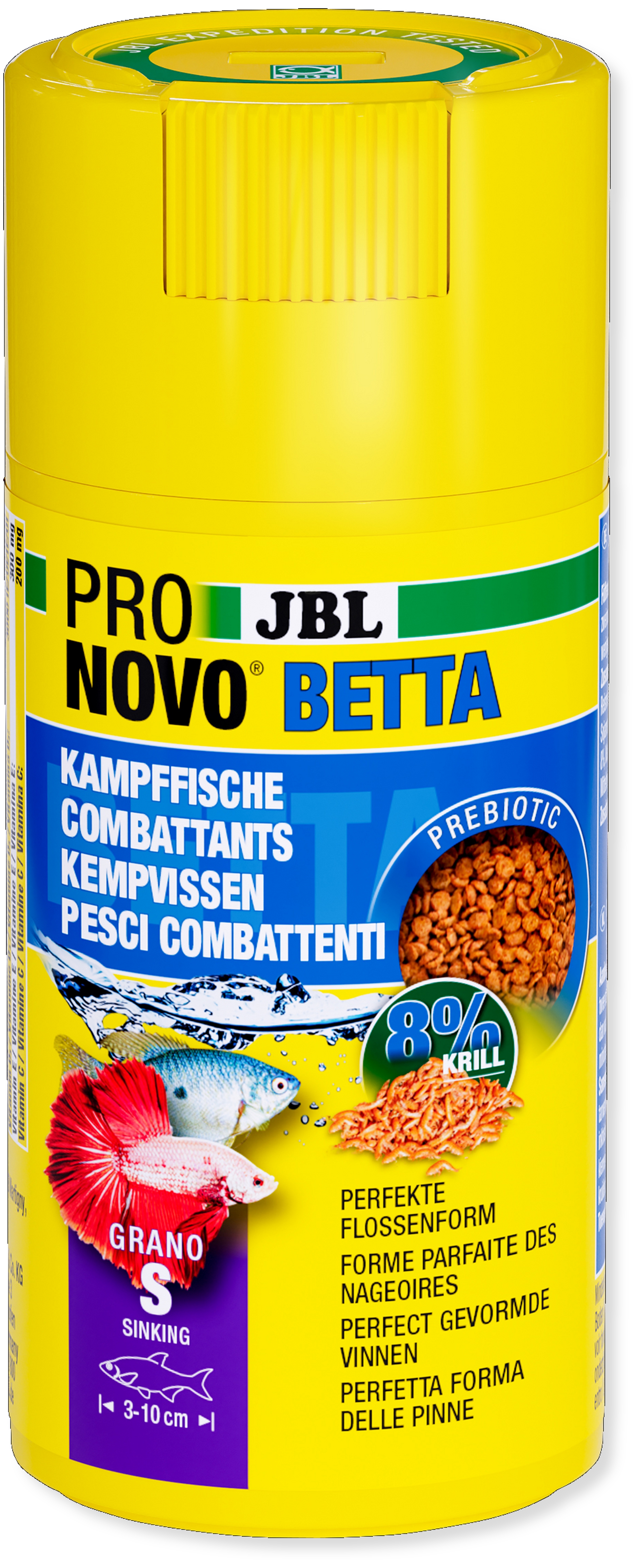 JBL Krmivo ProNovo Betta Grano S, 100 ml CLICK