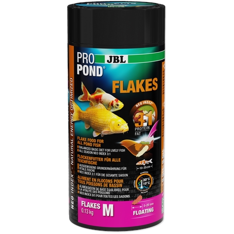 JBL Krmivo ProPond Flakes M, 0,13kg