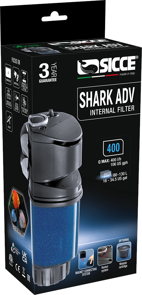 SICCE Shark ADV 400 vnitřní filtr do 90 l, 200-400 l/hod