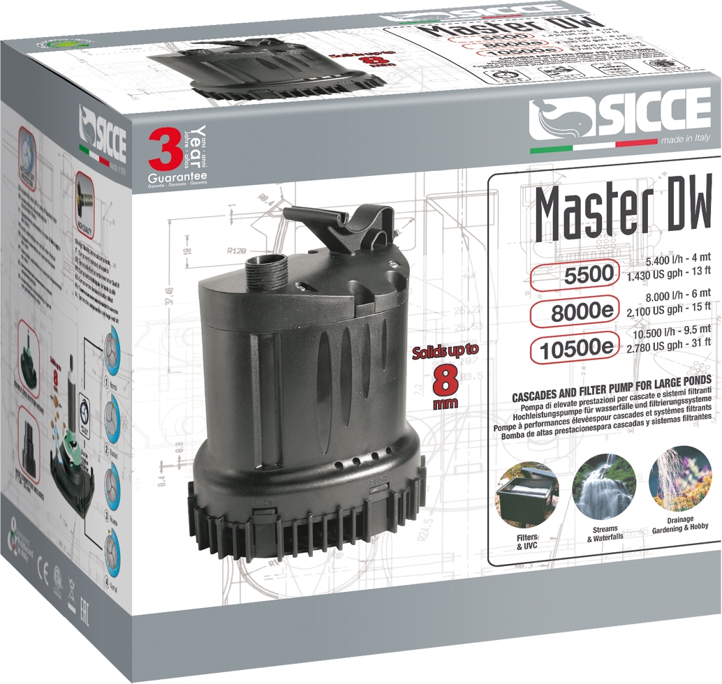 SICCE Master DW 10500 kalové čerpadlo