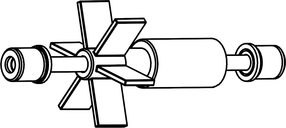 SICCE Náhradní díl Kompletní rotor s keramickou osičkou pro čerpadlo Syncra 3.5, 4.0 a 5.0 (SGR0069)