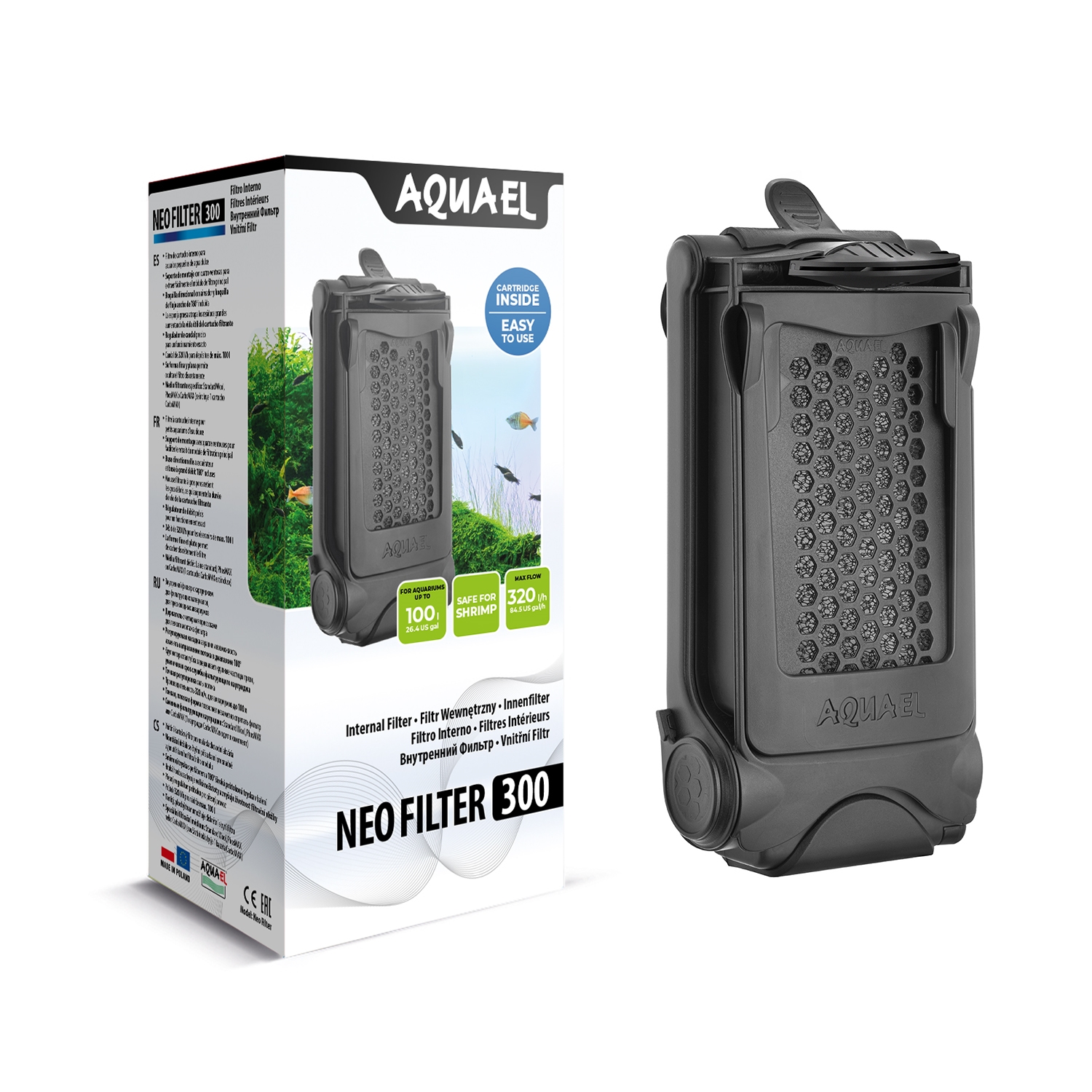 AQUAEL Vnitřní filtr NEO 300, 320 l/h