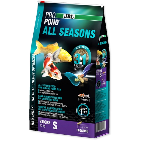 JBL Krmivo ProPond All Seasons S, 4,3kg