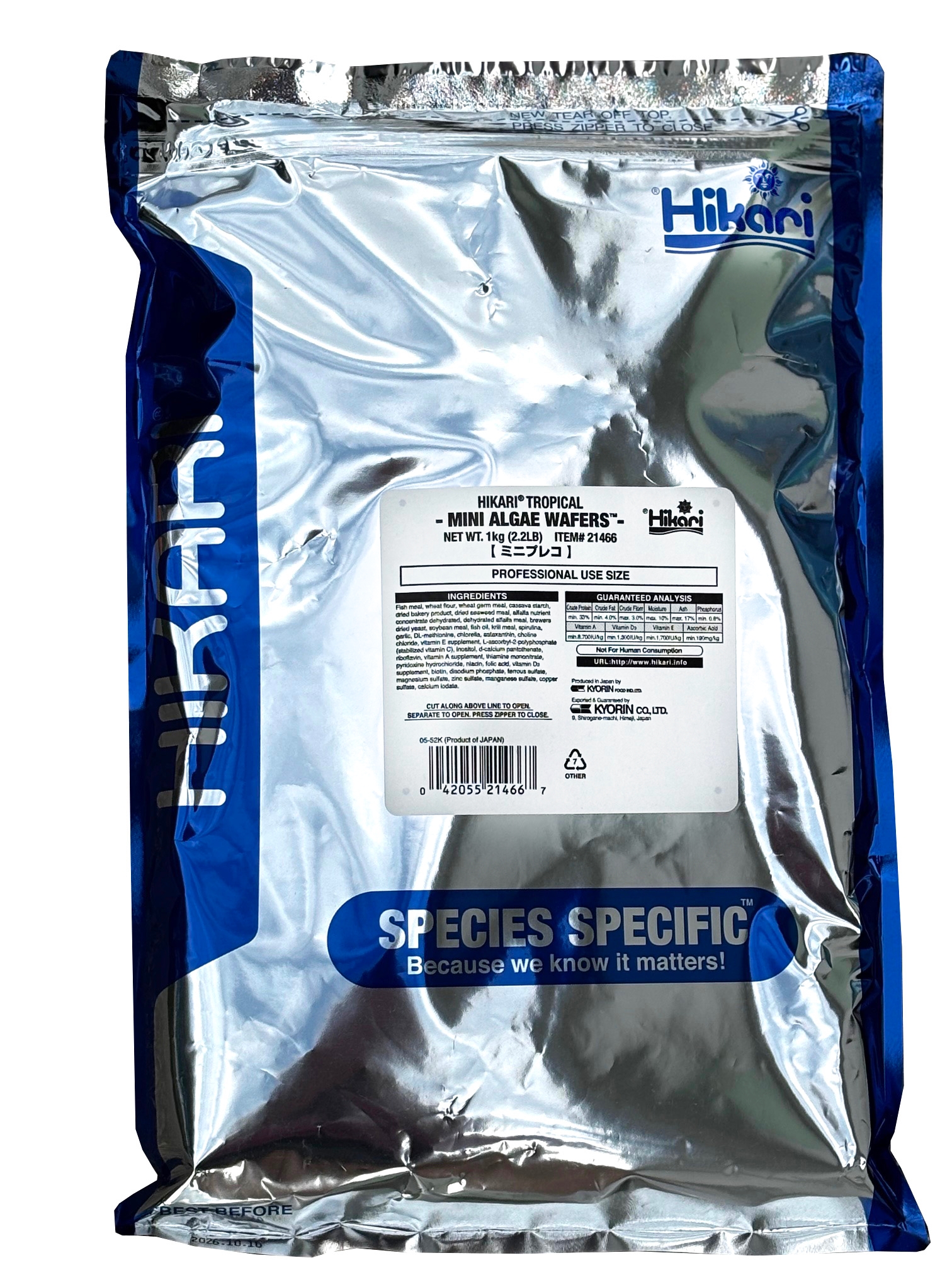 HIKARI Krmivo Mini Algae Wafers 1 kg