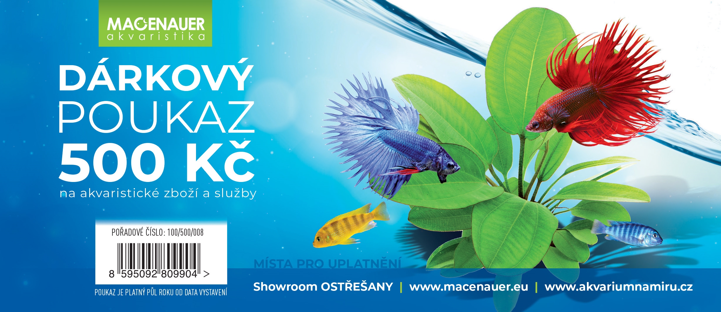 Dárkový poukaz 500,- Kč