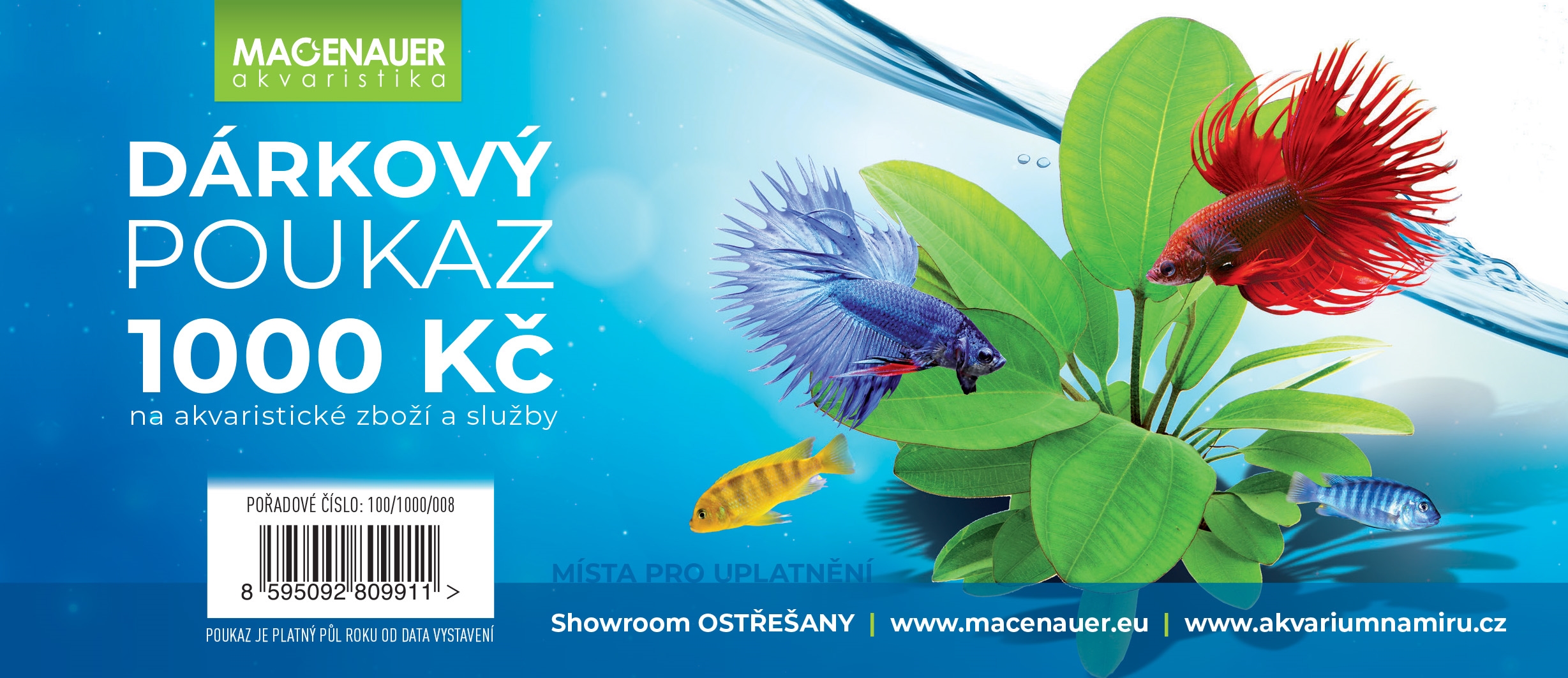 Dárkový poukaz 1000,- Kč