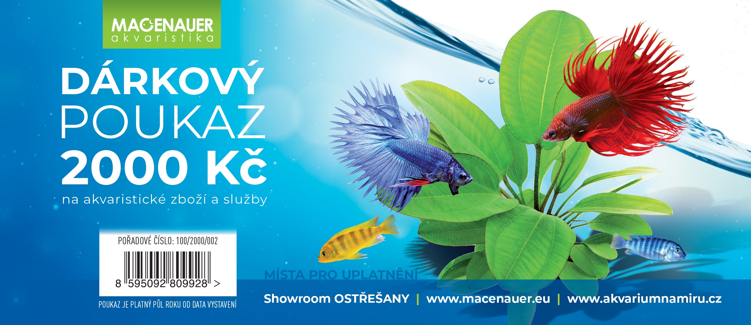 Dárkový poukaz 2000,- Kč