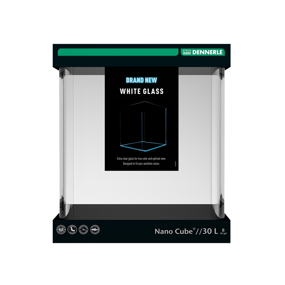 DENNERLE NANOCube white glass 30 L
