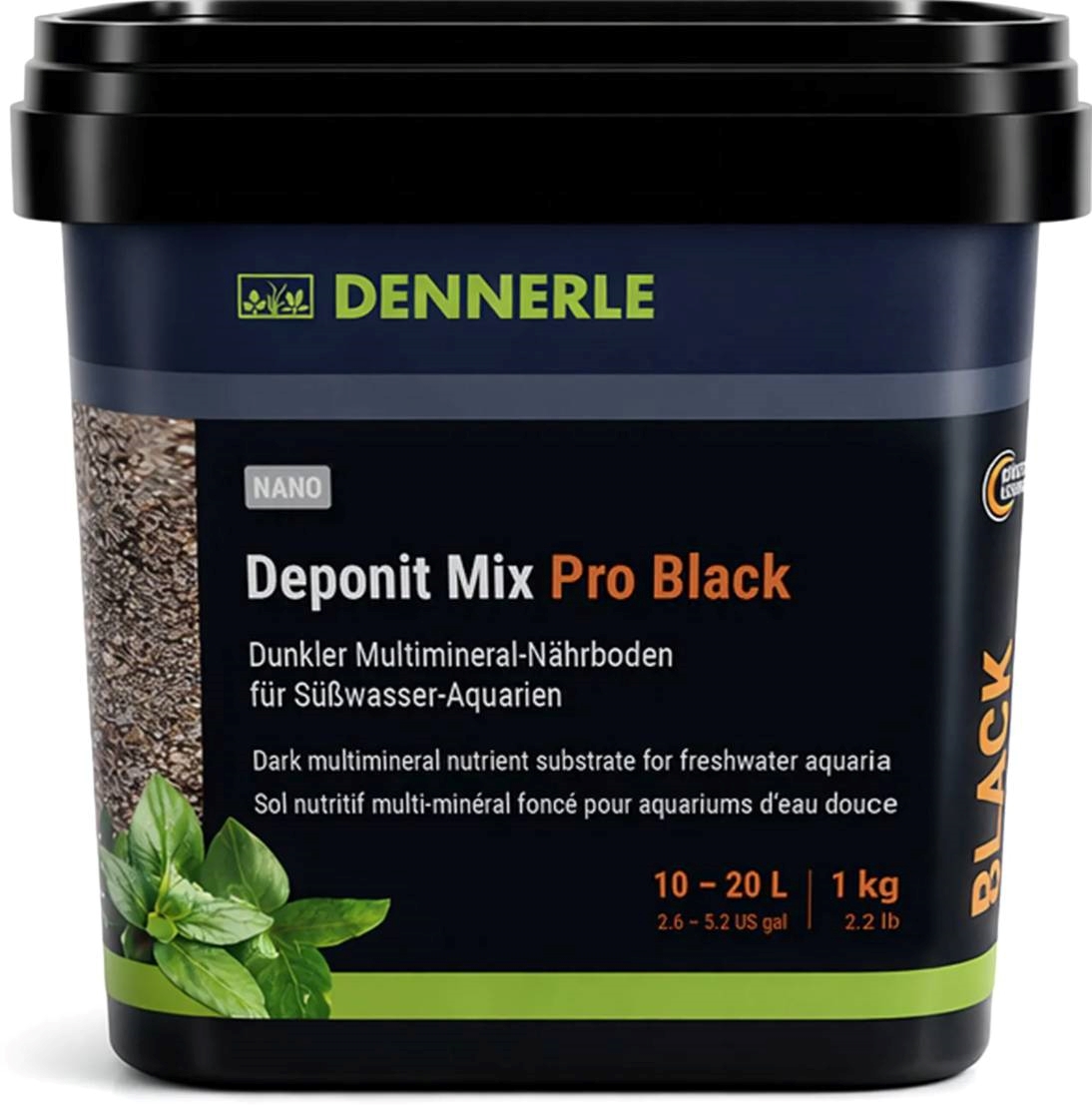 DENNERLE Výživný substrát Deponit Mix Pro Black, 1kg